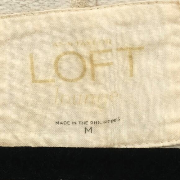 Ann Taylor Loft Women's V-Neck Pullover Hoodie Sweater Long Sleeve Size M Gray - Picture 3 of 4